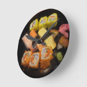 Sushi Raw Food Japans maalmiddel Delicious Serving Ronde Klok (Hoek)