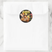 Sushi Raw Food Japans maalmiddel Delicious Serving Ronde Sticker (Tas)