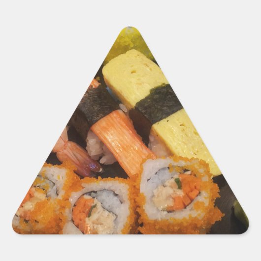 Sushi Raw Food Japans maalmiddel Delicious Serving Sticker (Voorkant)