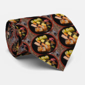 Sushi Raw Food Japans maalmiddel Delicious Serving Stropdas (Opgerold)