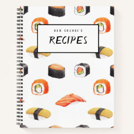 Sushi Recipe Book Notitieboek