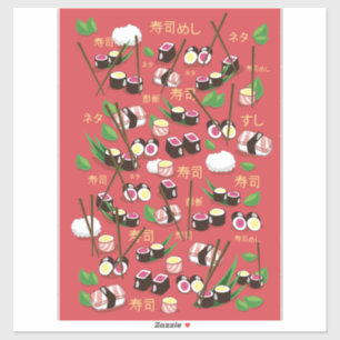 Sushi Red Sticker