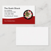 Sushi Restaurant en Japanse keuken Visitekaartje (Voorkant / Achterkant)