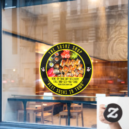 Sushi Restaurant Grote Voorzijde aanpassen Raamsticker