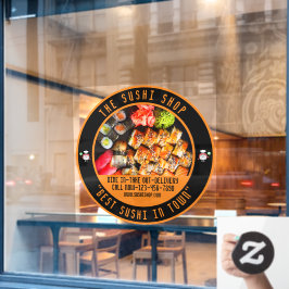 Sushi Restaurant Grote Voorzijde aanpassen Raamsticker