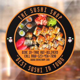 Sushi Restaurant Grote Voorzijde aanpassen Raamsticker