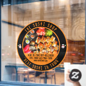 Sushi Restaurant Grote Voorzijde aanpassen Raamsticker (Cafe Raam)