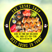 Sushi Restaurant Voordeur aanpassen Raamsticker (Vel 3)