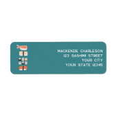 Sushi Return-adres Etiket (Voorkant)