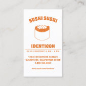sushi-robot visitekaartje (Achterkant)
