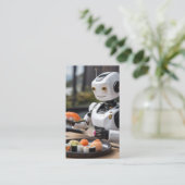 sushi-robot visitekaartje (Staand voorkant)