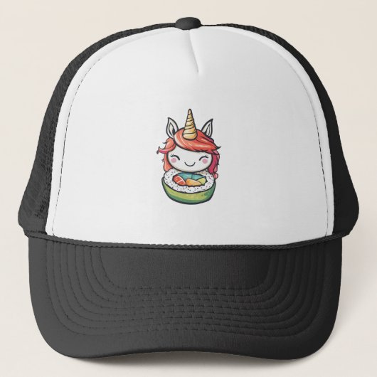 Sushi Rol Eenhoorn (1) Trucker Pet (Voorkant)