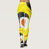 Sushi Roll Atletische Yoga Leggings (Achterkant)