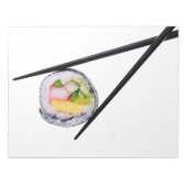 Sushi Roll & Chopsticks - Gepersonaliseerd Sjabloo Notitieblok (Voorkant)