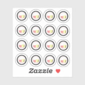 Sushi Roll Cream Cheese Salmon Sticker (Vel)