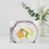 Sushi roll Fish and rice Briefkaart (Staand voorkant)