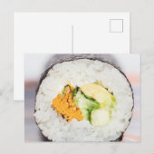 Sushi roll Fish and rice Briefkaart (Voorkant / Achterkant)