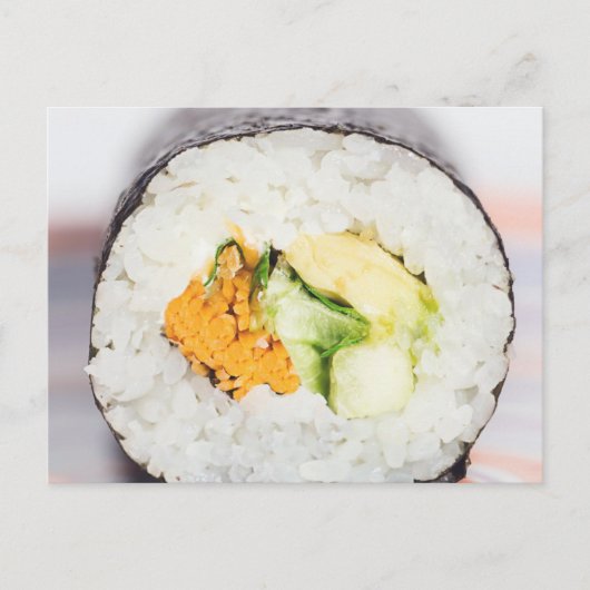 Sushi roll Fish and rice Briefkaart (Voorkant)