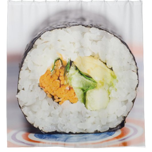 Sushi roll Fish and rice Douchegordijn (Voorkant)