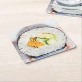 Sushi roll Fish and rice Kartonnen Onderzetters (Schuin)