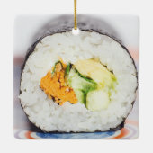 Sushi roll Fish and rice Keramisch Ornament (Achterkant)