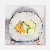 Sushi roll Fish and rice Magneet (Voorkant)