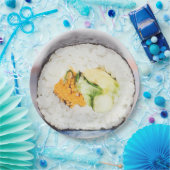 Sushi roll Fish and rice Papieren Bordje (Feest)