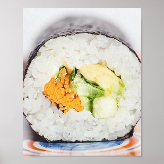 Sushi roll Fish and rice Poster (Voorkant)