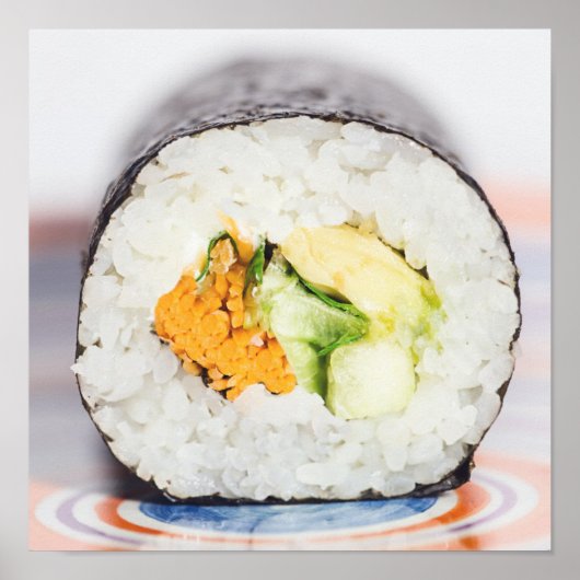 Sushi roll Fish and rice Poster (Voorkant)