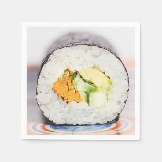 Sushi roll Fish and rice Servet (Voorkant)