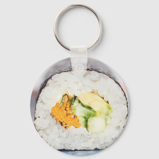 Sushi roll Fish and rice Sleutelhanger (Voorkant)