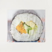 Sushi roll Fish and rice Wandkleed (Voorkant (horizontaal))