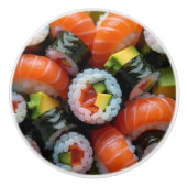 Sushi Roll Fun Unique Food Kitchen Cabinet Keramische Knop (Voorkant)