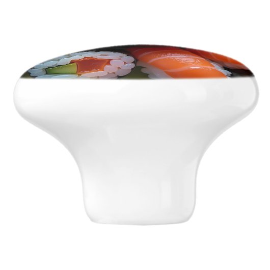 Sushi Roll Fun Unique Food Kitchen Cabinet Keramische Knop (Zijkant)