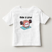 Sushi Roll Lifting Weights Kinder Shirts (Voorkant)