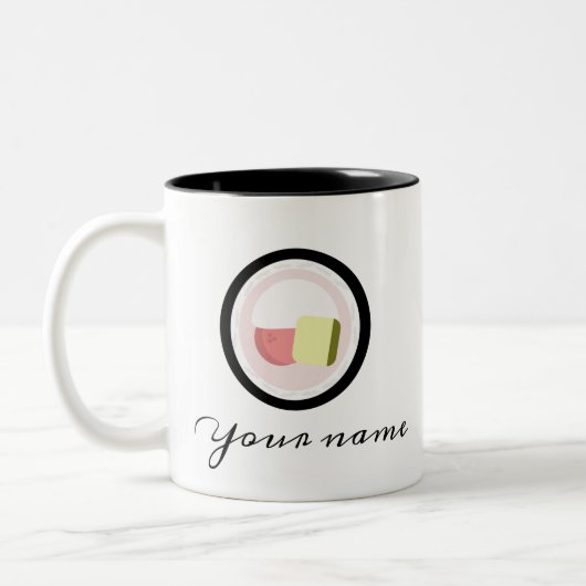 Sushi Roll Logo Ontwerp Mok (Links)