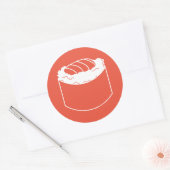 sushi roll ronde sticker (Envelop)