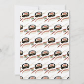 Sushi Roll Salmon Teen Birthday Hibachi Kaart (Achterkant)