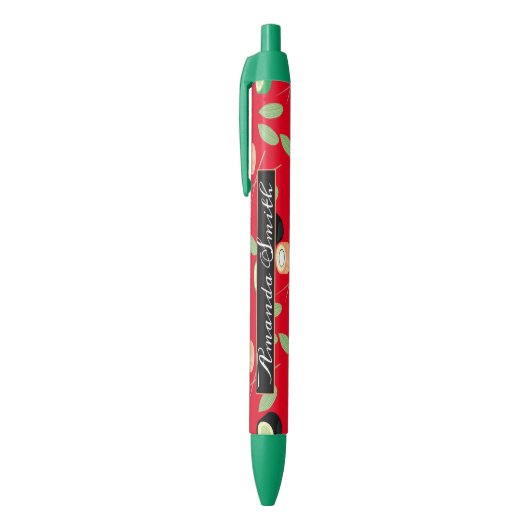Sushi Roll Zalm Rood Chopsticks  Zwarte Inkt Pen (Top (Verticaal))