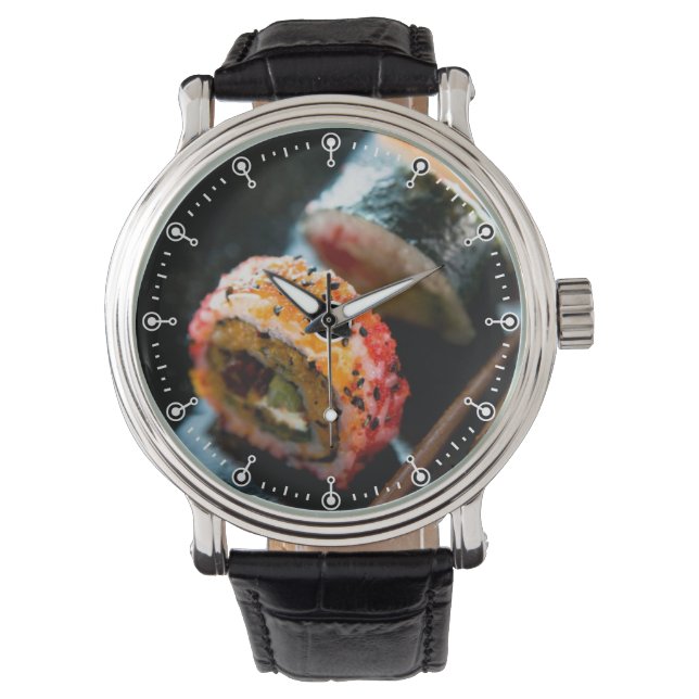 Sushi Rolls Horloge (Voorkant)