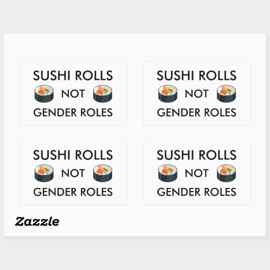 Sushi Rolls Niet Geslacht Rollen Sticker (Vel)
