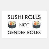 Sushi Rolls Niet Geslacht Rollen Sticker (Voorkant)