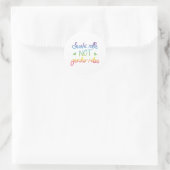 Sushi Rolls not Gender Roles Ronde Sticker (Tas)