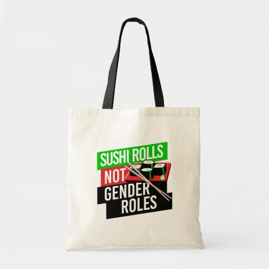 Sushi Rolls not Gender Roles Tote Bag (Voorkant)