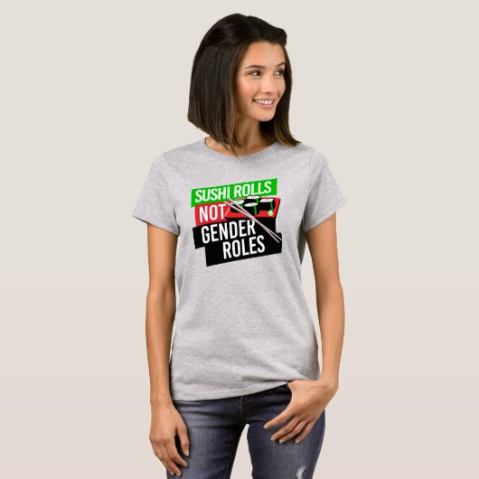 Sushi Rolls not Gender Rolls T-shirt (Voorkant volledig)