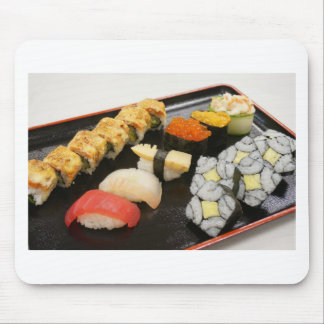 Sushi Rolls Sesame Ginger Wasabi Japan Kitchen Muismat