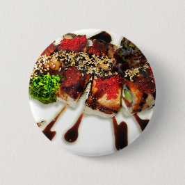 Sushi Rolls Sesame Ginger Wasabi Japan Kitchen Ronde Button 5,7 Cm