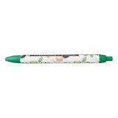 Sushi Rolls Zalm Chopsticks Zwarte Inkt Pen (Voorkant)