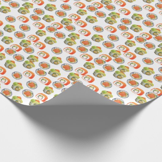 Sushi rolpatroon cadeaupapier (Hoek)
