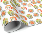 Sushi rolpatroon cadeaupapier (Rol Hoek)